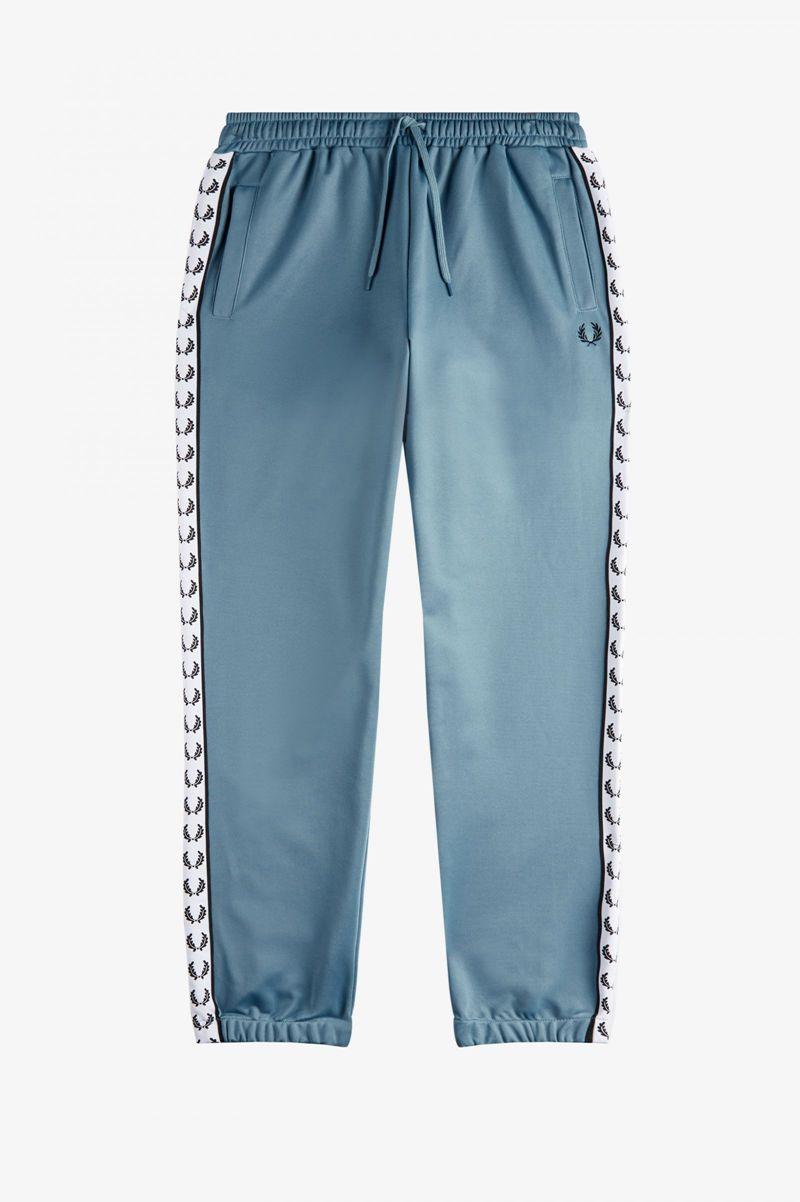 Fred Perry Taped Track Women Pants Grey Blue | 5471CBEXJ