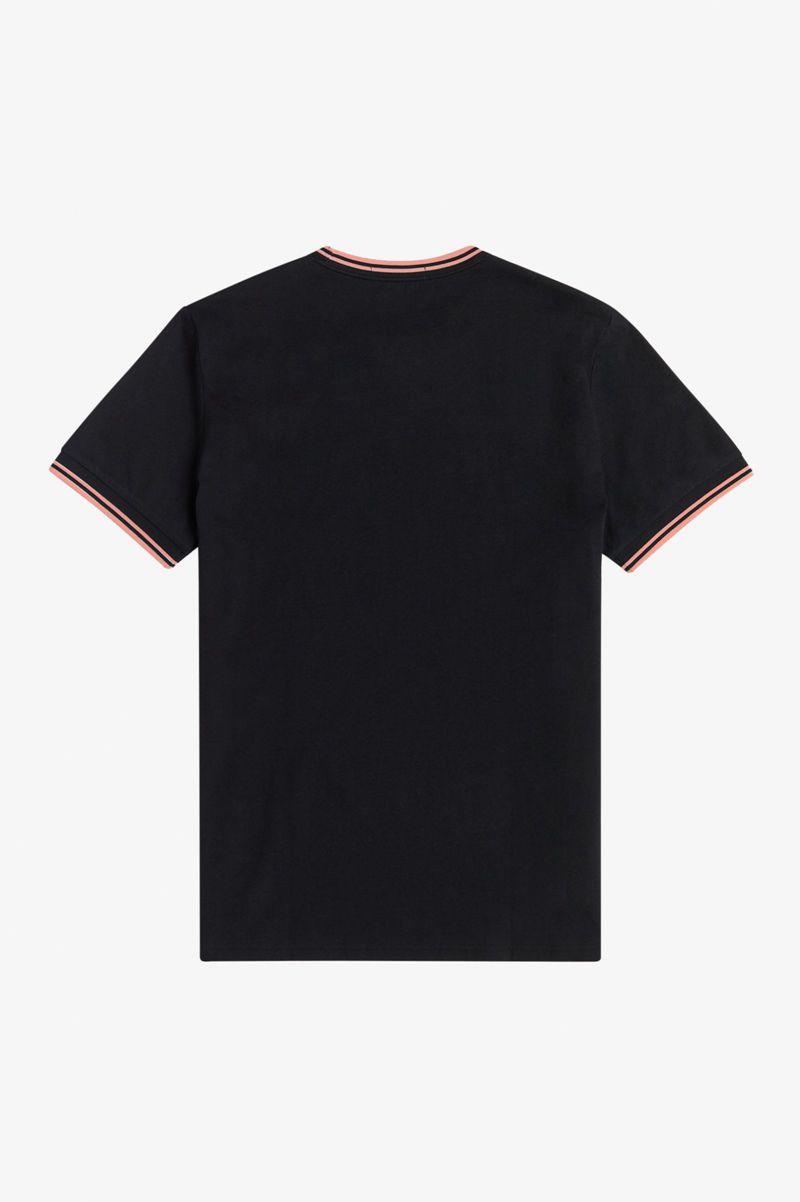 Fred Perry Twin Tipped Men T Shirts Black | 5084GFHRU