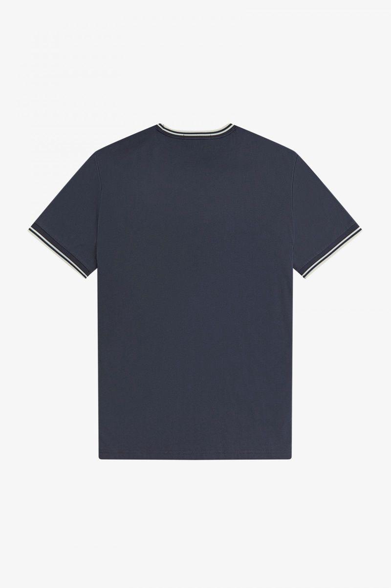 Fred Perry Twin Tipped Men T Shirts Deep Grey | 9057LUVGX